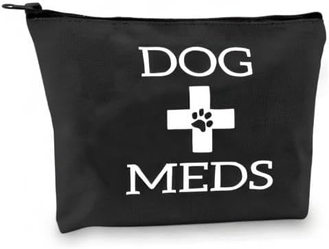 G2TUP Dog Medicine Bag - Vet Tech Gifts, Dog Essentials Storage for Travel, Camping, Car Emergency (Black)