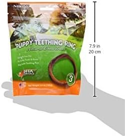 N-Bone Puppy Teething Ring Pumpkin Flavor, 3.6 Oz, 3 Rings