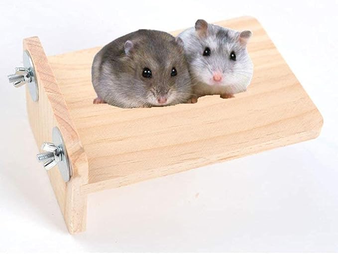 Litewoo Bird Perch Corner Platform Stand Shelf for Birds Budgie Parakeet Cockatiel Conure Cockatoo(Springboard)