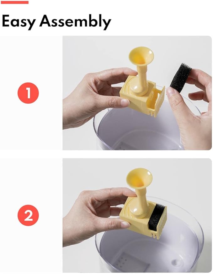 Homerunpet Cat Water Fountain Self-Cleaning Wireless Pump Compatible with Model CF20(NOT FOR WF20)