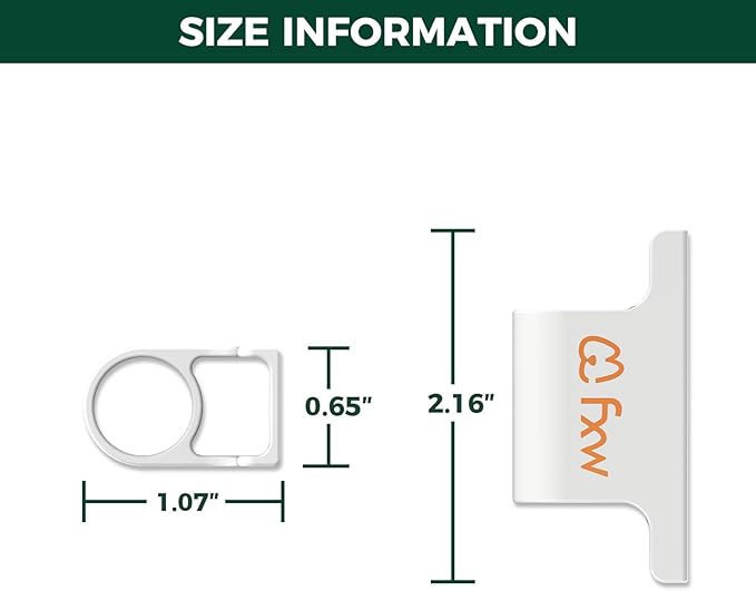 FXW Fence-to-Wall Anchor (Pack of 4) for Use with Dog Playpen in Yard, Garden, Doorways, Fireplace, Indoor/Outdoor, Fits All Heights of Playpen, White│Patented