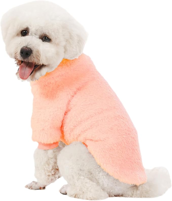 Dog Sweater, 3 Pack Dog Sweaters for Small Dogs, Dog Clothes for Small Dogs Girl Boy, Ultra Soft and Warm Puppy Sweater Dog Coat for Winter Christmas (X-Large, Pink+Purple+Peach)