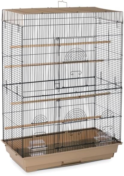 Artisanal Artistry Bird Cage with Handcrafted Design, Intricate Details, Spacious Interior for a Stylish and Comfortable Home Blue/Large