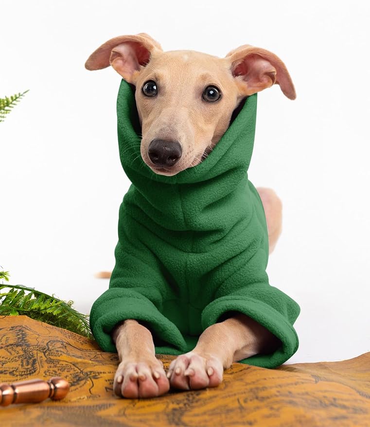 Dog Fleece Sweater Turtleneck Long Sleeve Pullover Sweatshirt Warm Puppy Clothes for Small Medium Dogs