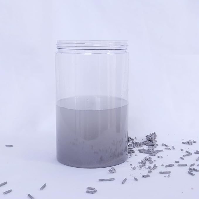 Tofu Cat Litter Activated Carbon no Fragrance 5.5 Lbs X 2 Bags, Can Flush Down Toilets or drains, Low Tracking Cat Litter 2mm Pellets.