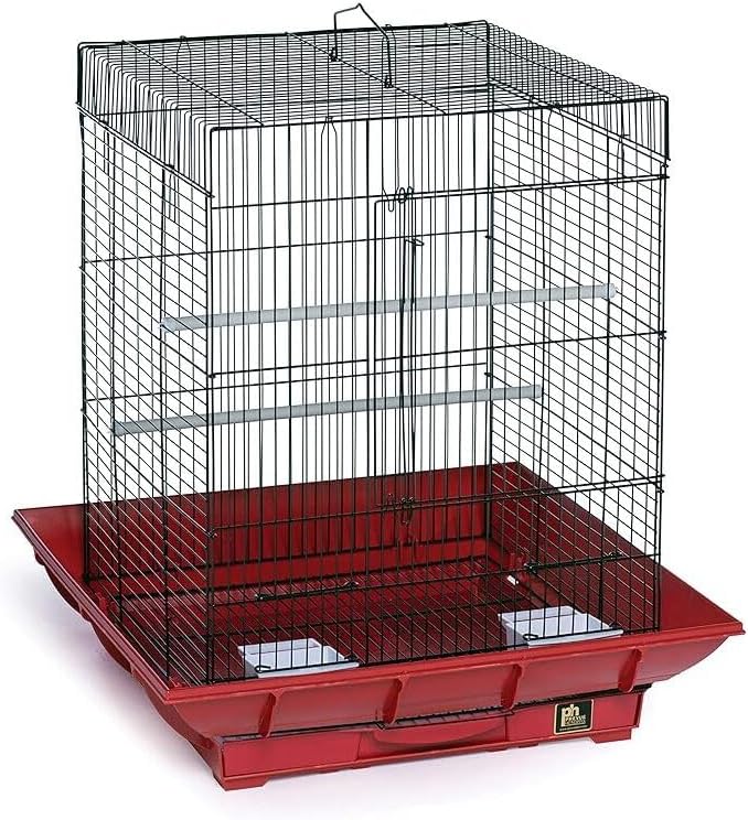 Mountain Majesty Clean Life Bird Cage with Spacious Interior, Durable Build, Easy-to-Clean Features, and Secure Design for Birds' Comfort Green