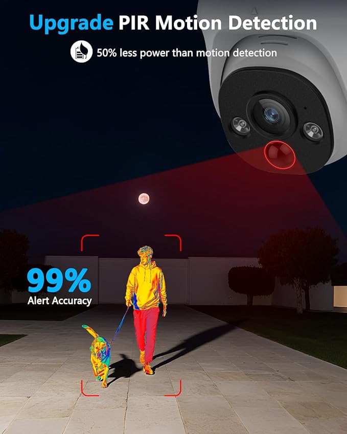 OOSSXX (4K HD & 130° Ultra Wide-Angle) 2-Way Audio 8MP Wired Dome PoE IP Cameras for Home Security Outdoor Camera System, 4Pcs Dome Cameras/4Pcs Bullet Camera, Smart PIR Detection