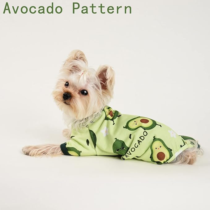 Dog Clothes for Small Dogs Boy Girl, Dog Pajamas Tiny Chihuahua Yorkie Spring Summer Shirt, Cute Puppy Outfit Pjs Jumpsuit Cat Onesie Apparel Pet Clothes