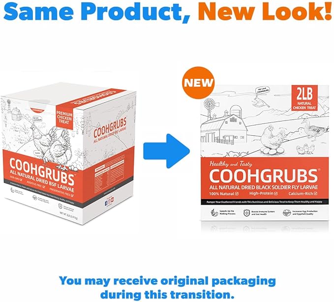 Dried Black Soldier Fly Larvae 2 lb – High Protein Chicken Feed with More Calcium Than Mealworms for Chickens, Birds, Reptiles & Small Pets