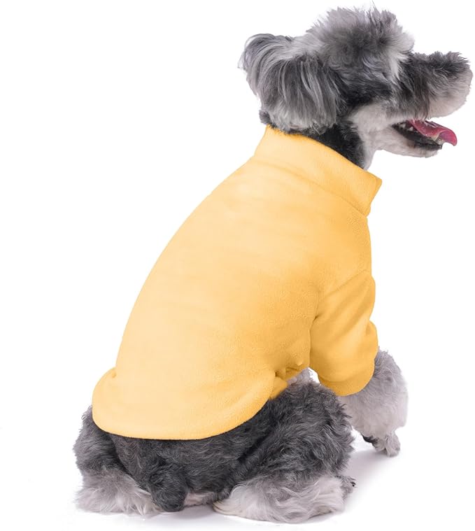 Dog Sweater, 3 Pack Dog Sweaters for Small Dogs Girl Boy, Ultra Soft Warm Puppy Clothes Dog Coat for Winter (Camel+Beige+Yellow, X-Small)