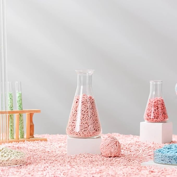 Michu Tofu Cat Litter Natural Clumping Tofu Cat Litter, Fast Clumping and Easily Scoop-able 5.5lb/88oz 5 Scents - Greentea, 1 Pack