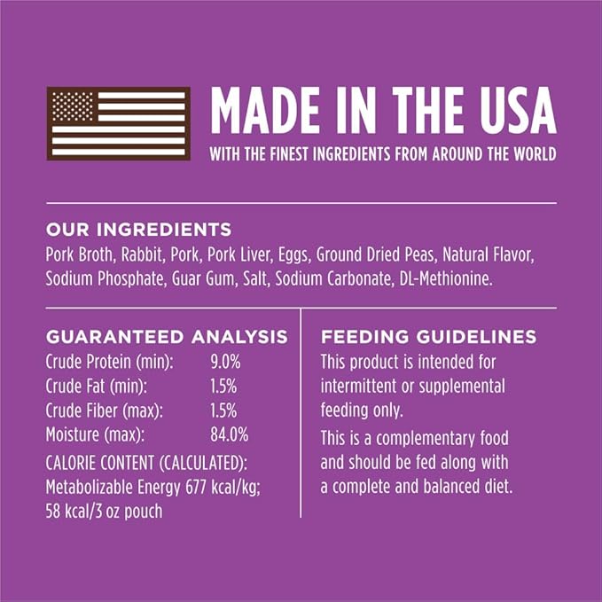 Instinct Healthy Cravings Natural Wet Cat Food Topper, Grain Free Recipe - Real Rabbit, 3 oz. Pouches (Pack of 24)