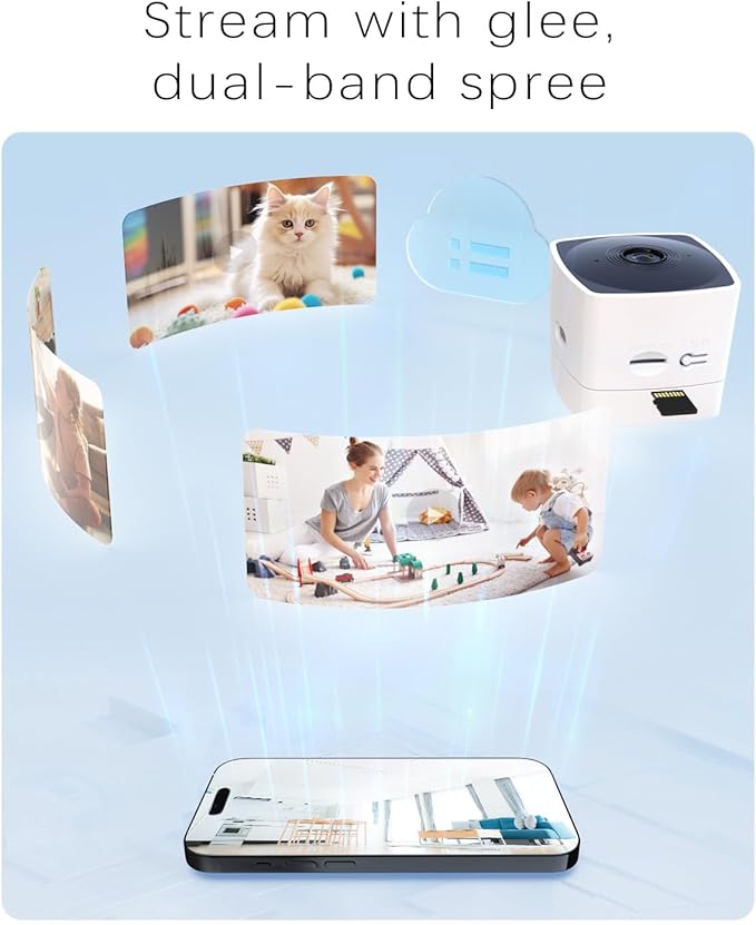 blurams Cameras for Home Security 5GHz, 2K Indoor Camera, Pet Camera with Phone App, AI Motion Detection, 2-Way Audio, Compatible with Alexa&Google Home, 4-Pack