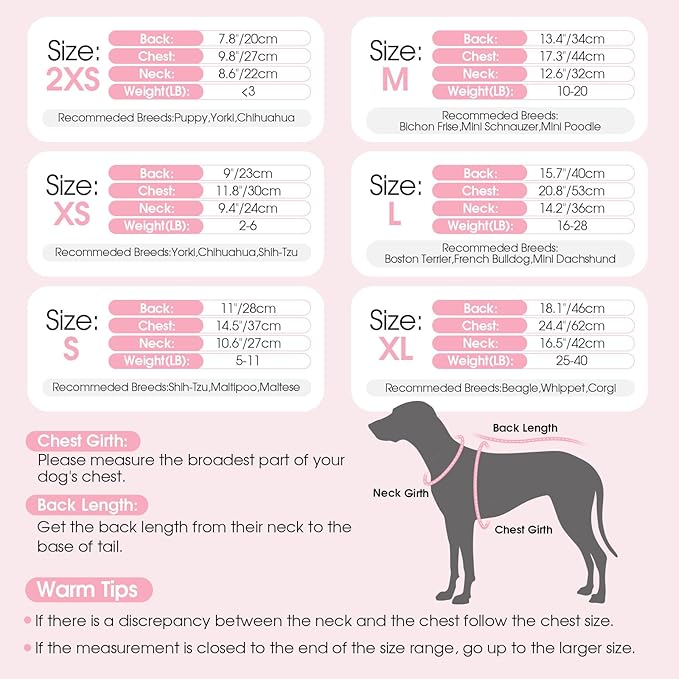 Dog Sweater Dress Plaid Knitwear for Small Medium Dogs Warm Puppy Pet Turtleneck Stretch Pullover Cute Fall Winter Vest Clothes with Leash Hole for Christmas (Pink, XS)