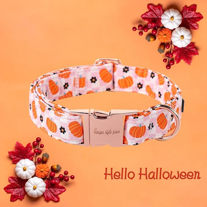 Unique style paws Dog Collar Metal Buckle Collar for Autumn Winter Christmas for Small Medium Large Boys Girls Dogs