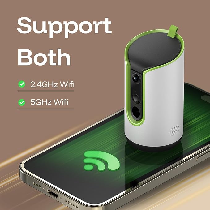 5MP Ultra HD Pet Camera - Dog Camera with Treat Dispenser, Remote Treat Tossing via Phone App, 360° Auto Tracking & Motion Alerts, 5G&2.4G WiFi for Cats Indoor