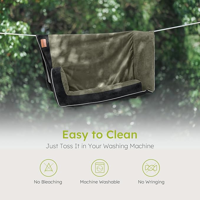 XXL Dog Bed for Extra Large Dogs, Giant Orthopedic Dog Bed with Cooling Gel Memory Foam, Waterproof Pet Bed with Removable Washable Cover, 53" Pet Sofa Bed Dutch Velvet with Bone Toy, Black