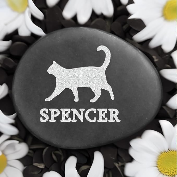 Personalized Cat Memorial Stones, Cat Memorial Gifts for Loss of Cat, Loss of Cat Gift, Cat Sympathy Gifts, Bereavement Gifts for Loss of Cat, in Loving Memory of Cat, Cat Memorial Keepsake