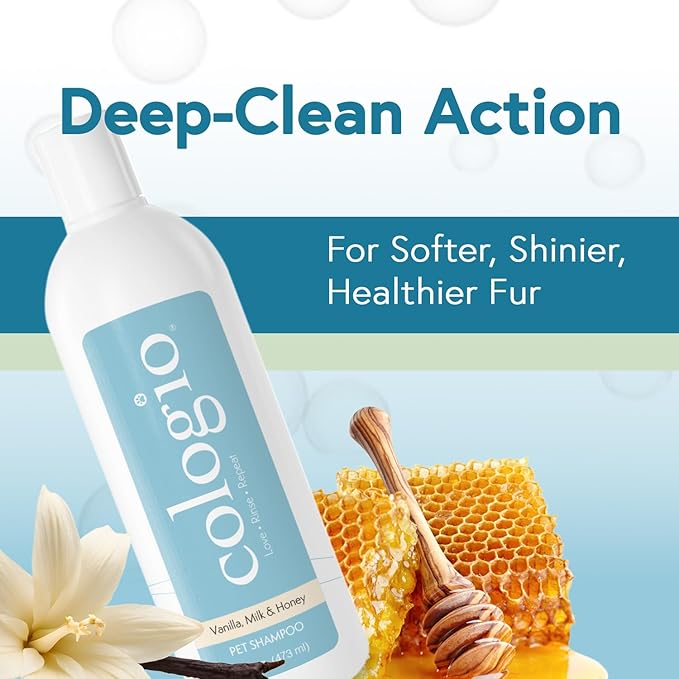 Dog Shampoo with Manuka Honey – Odor Eliminator & Itch Easing for Dry, Sensitive Skin – Gentle & Moisturizing Groomer-Developed Formula – Paraben-Free, Made in USA - 16 oz