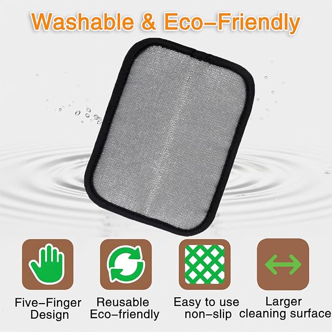 3Pcs Pet Hair Removal Glove,Pet Hair Cleaning Gloves,Dogs Hair Gloves for Bed or Couch