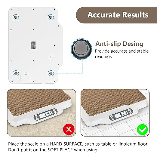 Digital Small Animals Scales for Weighing with Tape Measure, Puppy Whelping Scale Weigh Your Kitten, Rabbit with High Precision (Large Pet Scale)