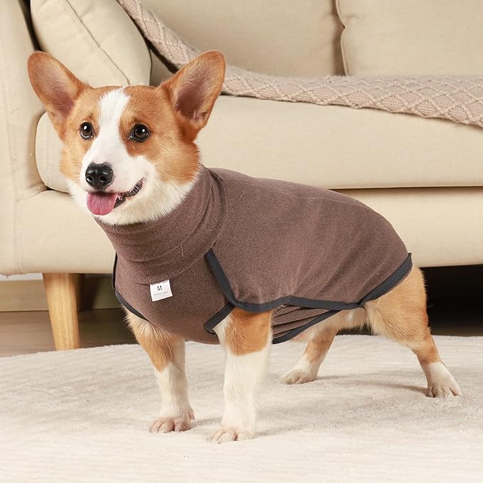 Dog Sweater Pullover Cold Weather Vest for Dogs Dog Sweatshirt & Jacket for Indoor and Outdoor Use (XXX-Large, Brown)
