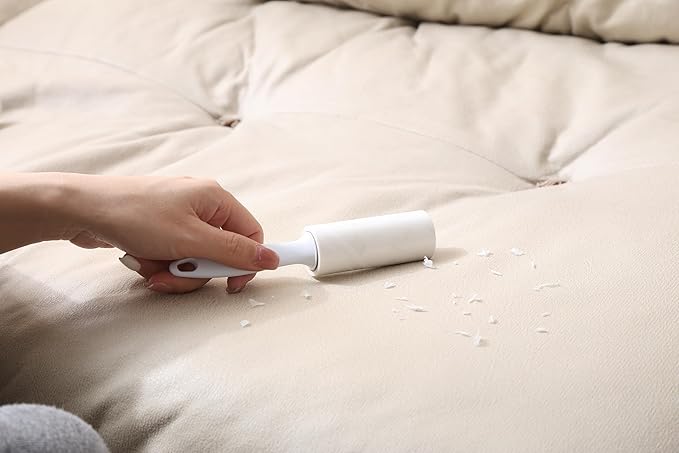 Extra Sticky Lint Roller for Pet Hairs 200 Sheets Lint Rollers for Travel 4 Pack Tough Paper, Small Size Easy Portability, Dog and Cat Hair Lint Rollers Mega Value Set for Clothes