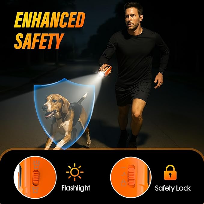 Dog Bark Deterrent Device, 3X Ultrasonic Anti Barking, 6 Training Modes 23 FT Range Barks No More Indoors Outdoors Behavior Correct Safe & Humane Rechargeable Compact Bark Control for Dogs