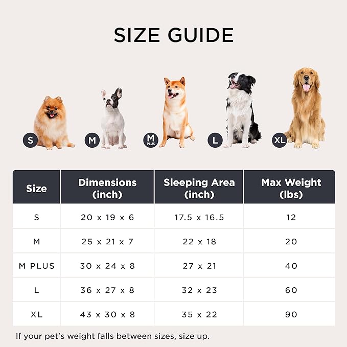 Bedsure Washable Dog Bed for Large Dogs - Cute Furry Puppy Beds, Rectangle Orthopedic Corduroy Fleece Pet Beds with Removable Zipper Cover, 36x27x8inches, Blue