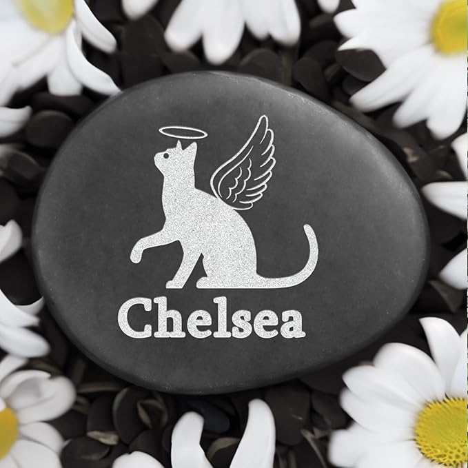 Cat Loss Stone, Personalized Cat Memorial Stone, Cat Loss Sympathy Gifts, Loss of Cat Gift, Pet Loss Gifts, Cat Condolence Gift, Cat Memorial Gift, Cat Loss Keepsake, Cat Bereavement Gifts