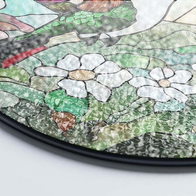 NAZENTI Personalized Cat Memorial Suncatcher, Sympathy Gift for Loss of Pet, Cat Remembrance Gift, Stained Glass Suncatcher, Custom Portrait Photo and Name, Pet Memorial Ornament Window Hanging 1