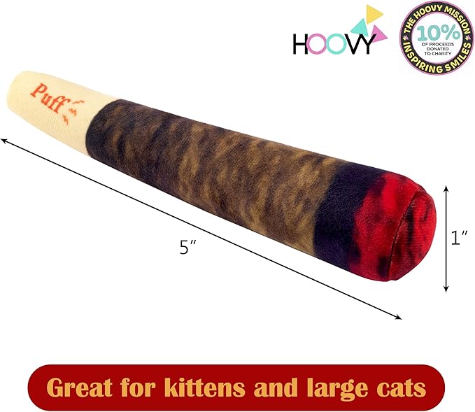 Hoovy Catnip Toy Doobies | Cat Nip Cat | Cool Stuff | Funny Toys | Catnip Joints Gift