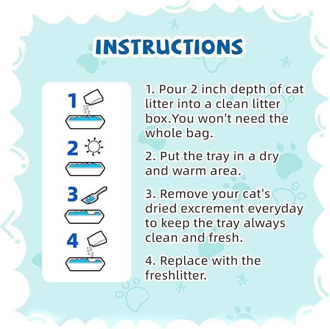 NEWORD Crystals Cat Litter Health Indicating Silica Gel Cat Litter, Color-Changing, 8lb, Urine PH Levels Detection Health Monitoring Non-Clumping Superior Odor Control Absorbent Lightweight, Unscented