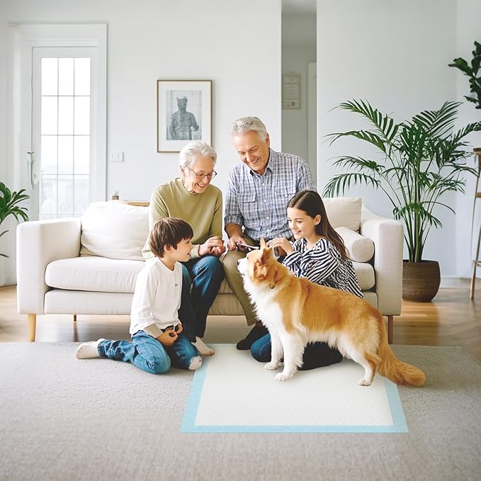 IMMCUTE 7 Layer Dog Pads 30x28 Inch, 30 Count - Super Absorbent Dog Pee Pads Extra Large, Tear-Resistant Thick Disposable Training Pads for Dogs & Cats