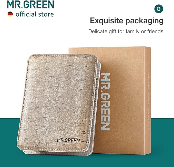 MR.GREEN Manicure Sets Pedicure Kits Stainless Steel Nail Clipper Personal Care Tools with PU Leather Case (Gray)