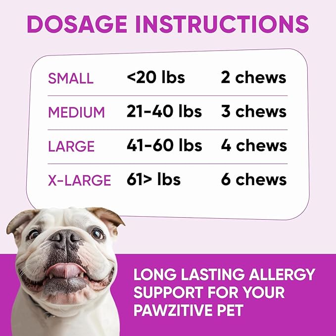 Dog Allergy Relief Chews - Omega 3 Fish Oil Skin & Coat - Itchy Skin Support Supplement - Anti Itch Immune Treats - Seasonal and Food Allergy Chews for Shedding, Hot Spot, Ears