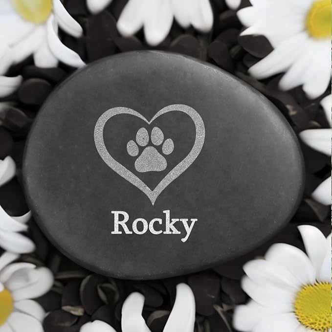 Personalized Dog Memorial Stone, Pet Remembrance Gifts, Cat Memorial Gifts, Sympathy Gifts for Loss of Pet, Pet Memorial Stones, Dog Memorial Gifts for Loss of Dog - Pet Loss Gifts