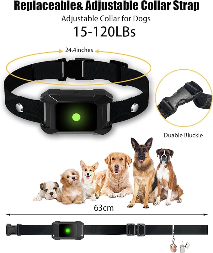 Shock Collar for Dogs with Remote 3600Ft - Training Collar for Barking Control, 4 Modes(Beep/Vibe/Static), IPX7 Waterproof for Swimming, 30-Day Rechargeable Battery, Adjustable for Small to XL Dogs
