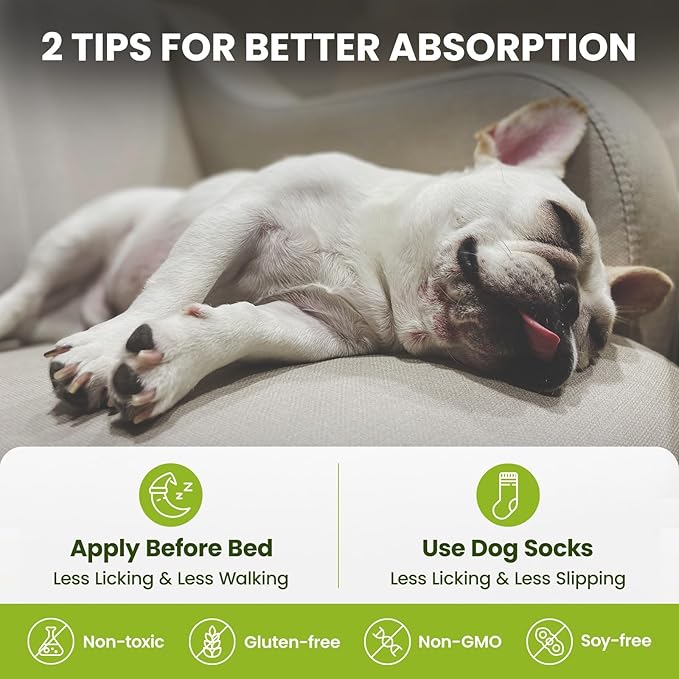 Lick-Safe Dog Paw & Nose Balm with Coconut Oil | All-Natural Moisturizer & Soother for Dry, Cracked Pads & Snout| Cat Wax & Cream, Nose Butter for frenchies| Horse Hoof Care (60 g /2.1 oz)