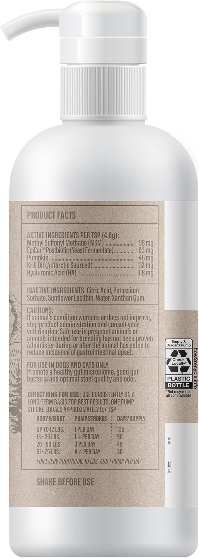 Grizzly Gut Health Liquid, 16 oz. Bottle