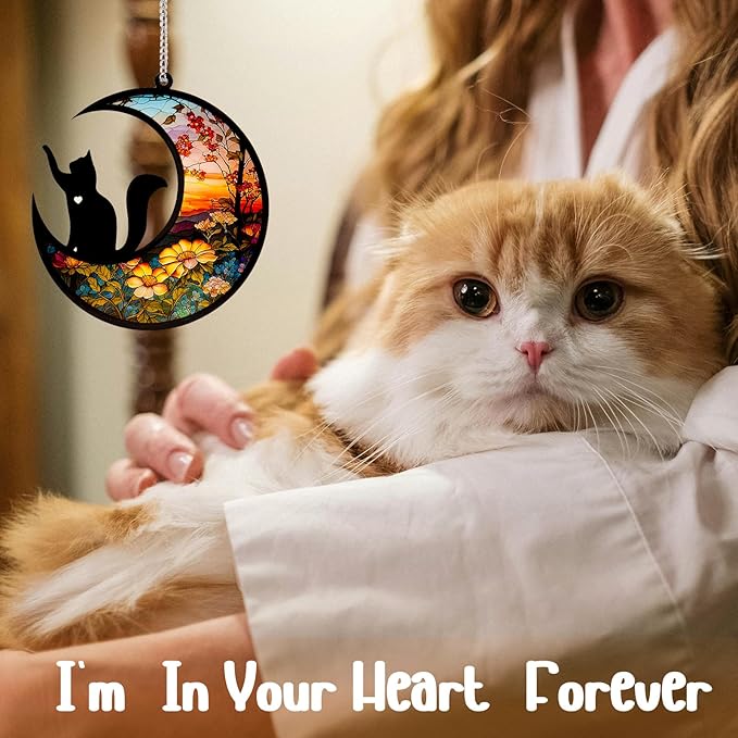 Dog Memorial Suncatcher,Pet Sympathy Gifts,Dog Memorial Gifts for Loss of Dog,Personalized Dog Pass Away Gifts with Name Date for Pet Lovers