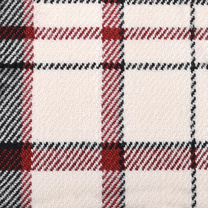 GAMUDA Small Dog Harness Collar and Leash Set, Step in No Chock No Pull Soft Mesh Adjustable Dog Vest Harnesses Plaid Reflective for Dogs Puppy Cats Kitten Rabbit (Beige Red, XXXS)