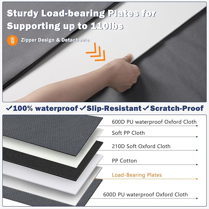 MIXJOY XL Dog Car Seat for Large Medium Dogs, Back Seat Extender for Pets, Waterproof Pet Carseat for Medium Sized Dog, Hammock for Pet, with Storage Pocket for Cars/SUV/Truck(XL)