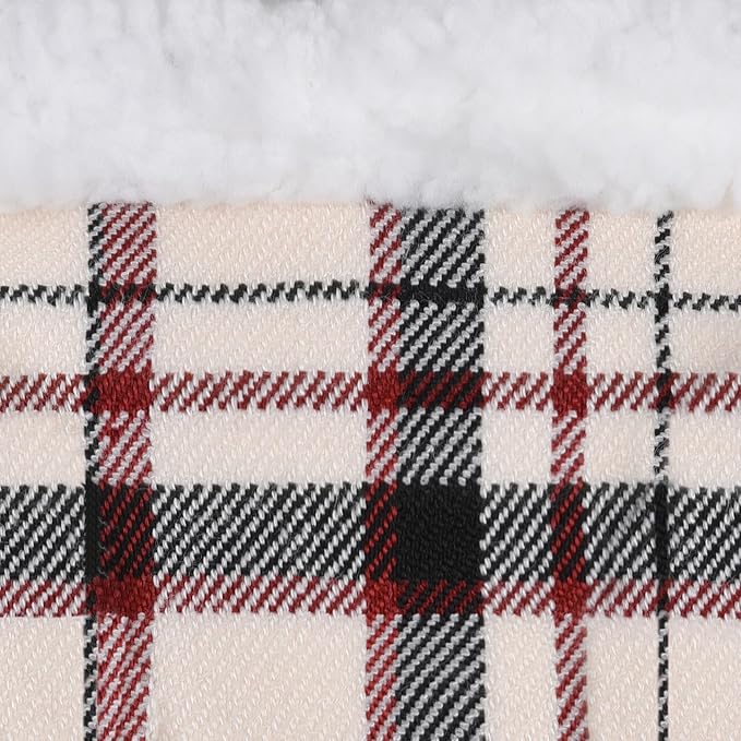 GAMUDA Small Dog Harness Collar and Leash Set, Step in No Chock No Pull Soft Mesh Adjustable Dog Vest Harnesses Plaid Reflective for Dogs Puppy Cats Kitten Rabbit (Warm Beige, XS)