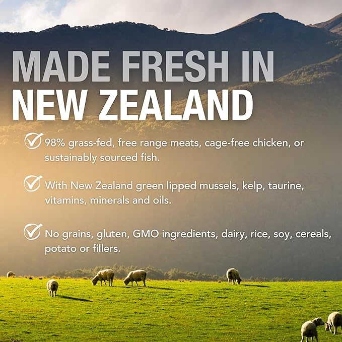 Feline Natural New Zealand Canned Catfood Wet Food, High-Meat, Low-Carb, & Grain Free Cat Food Wet, Lamb Feast, 6 oz, Pack of 12