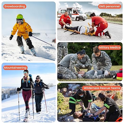 First Aid Splint 36" X 4.3",Emergency Splint Kit for Arm Leg Broken Bones Fracture,Ideal for Sports, Home, First Aid Refill and Pets (4 pack combo)