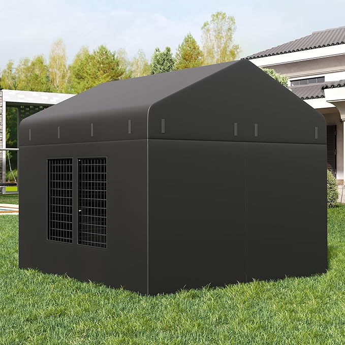 Outdoor Dog Kennel Cover 79" W x 79" D x 72.5" H
