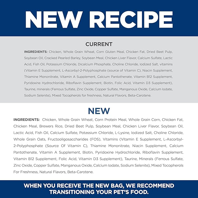 Hill's Science Diet Adult 1-6, Adult 1-6 Premium Nutrition, Dry Cat Food, Chicken Recipe, 4 lb Bag