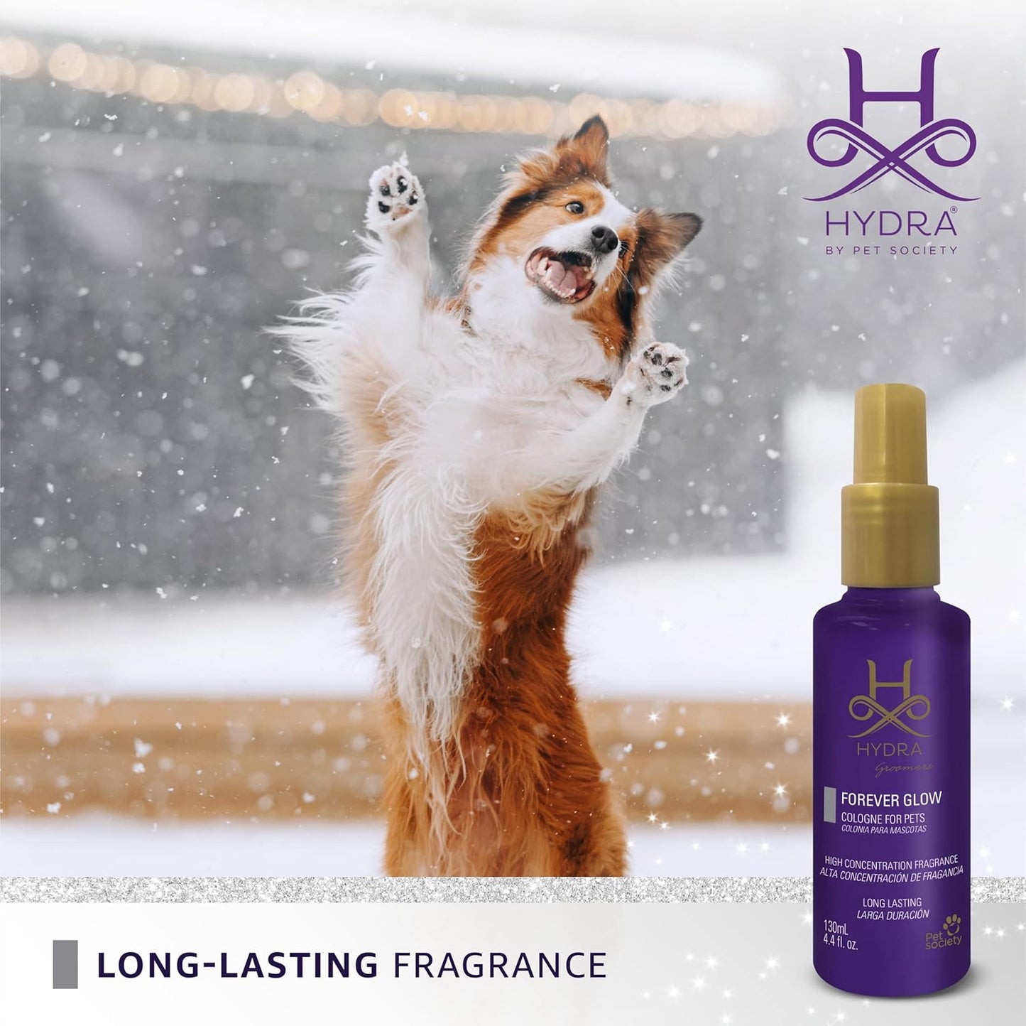 Hydra Groomers’ Forever Glow Cologne, Cat and Dog Cologne and Grooming Spray, 4.4 fl. oz.