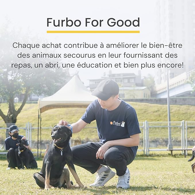 Furbo 360° Dog Camera: Pet Security Cam w/Barking Alerts, Rotating View, Treat Toss w/Phone App, Smart Home Puppy Monitoring, 2-Way Speaker, No Subscription Needed. Standard See, Talk, & Toss Features